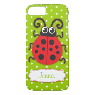Ladybug girls name green red iPhone 8/7 case