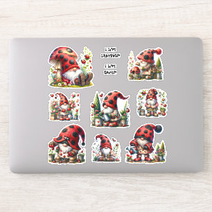 LadyBug Gnome Life Stickers