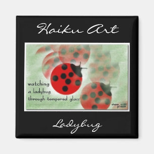 Ladybug Haiku Art Magnet