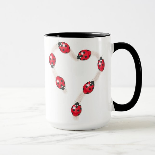 Ladybug Heart Mug (Right)