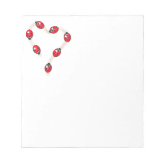 Ladybug Heart Notepad