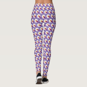 Ladybug hearts and flowers custom colour leggings