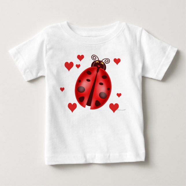 Ladybug Hearts Infant T-Shirt (Front)