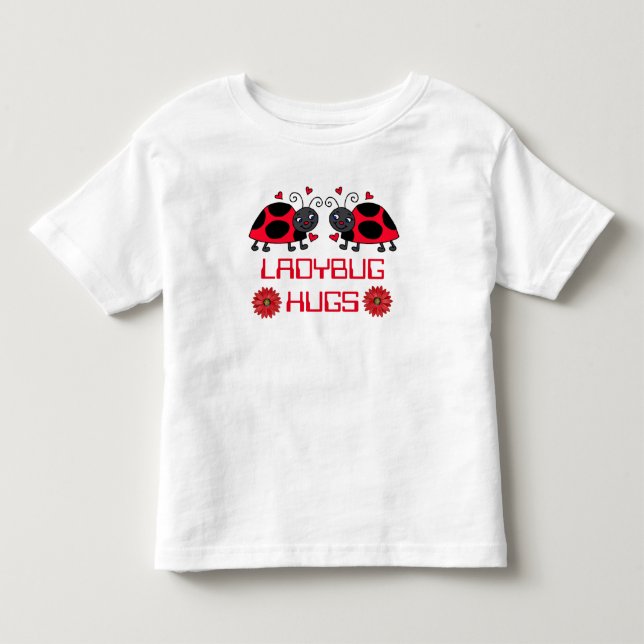 Ladybug Hugs Toddler T-Shirt (Front)