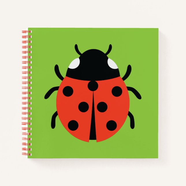 Ladybug Illustration Notebook (Front)