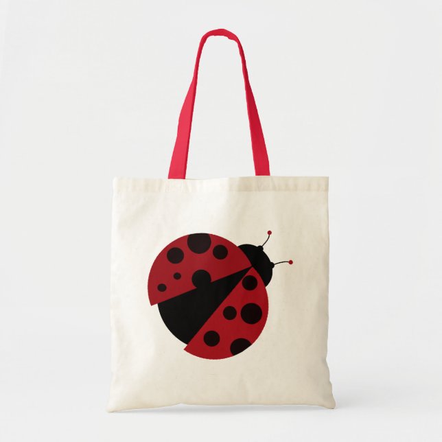 ladybug image tote bag (Front)