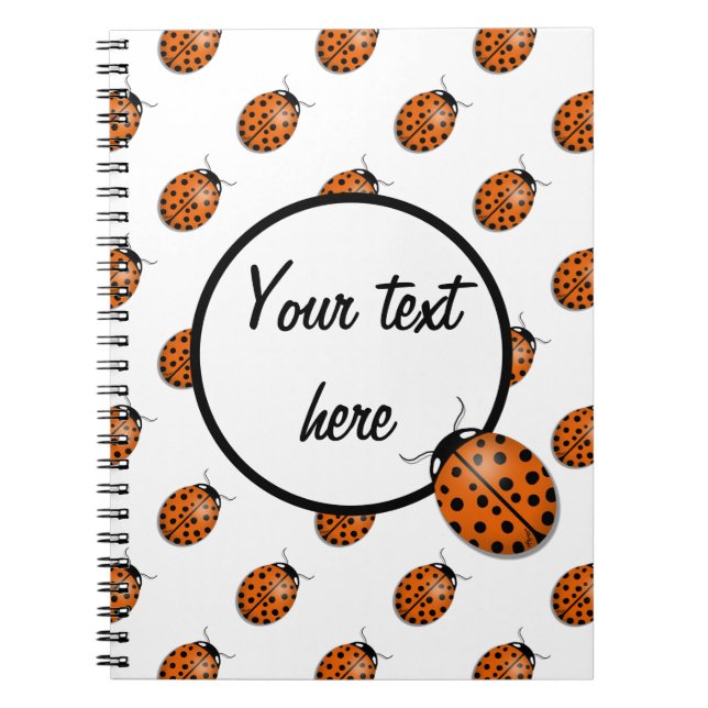 Ladybug in orange notebook (Front)
