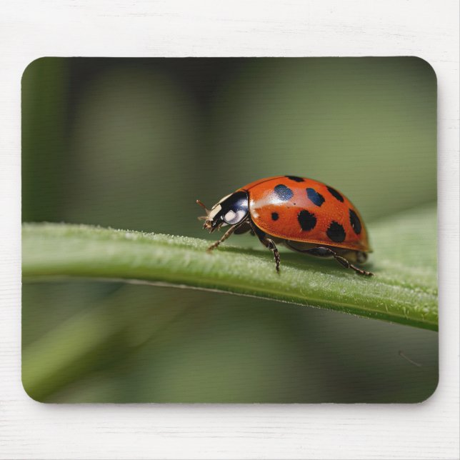 Ladybug Insect Mouse Mat (Front)
