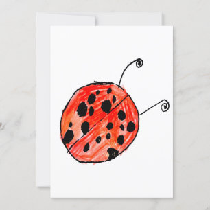 Ladybug Invitation
