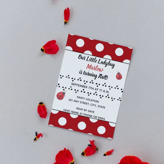 Ladybug Invitation (Creator Uploaded)