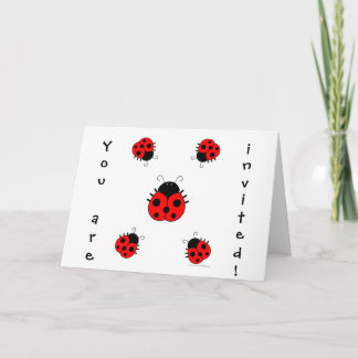 Ladybug Invitation
