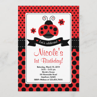 Ladybug Invitation / Lady Bug Invitation