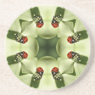 Ladybug Kaleidoscope Animal Coaster