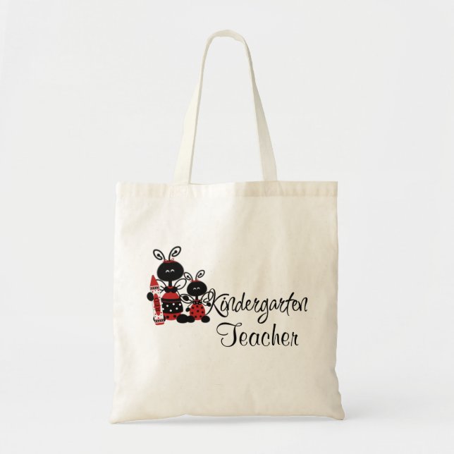 Ladybug Kindergarten Teacher's Tote Bag (Front)