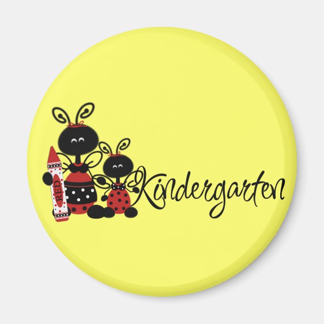 Ladybug Kindergarten Tshirts and Gifts Magnet (Front)