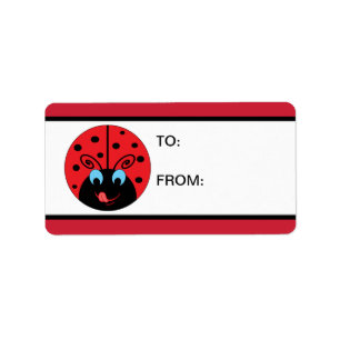 Ladybug Label