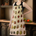 Ladybug Ladybird Beetle Insect Bug Apron<br><div class="desc">This gorgeous ladybug or ladybird image is based on an antique ladybug illustration found in a book by Carl Gustav Calwer (1821-1874),  a German entomologist known for his beetle work. The entomology print is from “Calwer’s Beetle Book; Introduction to the Knowledge of the Beetles of Europe”,  1916.</div>