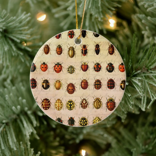 Ladybug Ladybird Beetle Insect Bug Ceramic Tree Decoration (Tree)