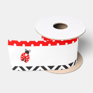 Ladybug Ladybird Birthday Party Satin Ribbon