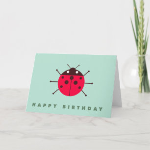 Ladybug / Ladybird Happy Birthday Card