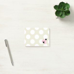 Ladybug (Ladybird, Lady Beetle) with Dots - Pink Post-it Notes