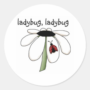 ladybug ladybug classic round sticker