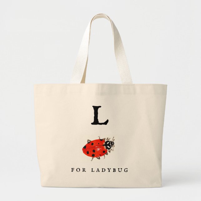 Ladybug  large tote bag (Front)
