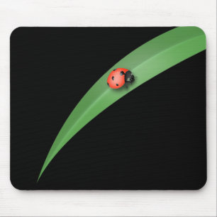 Ladybug Leaf Mouse Mat
