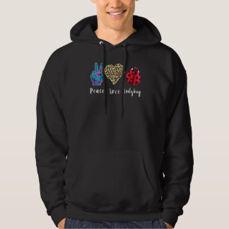 Ladybug Leopard Love Forest Peace Red Ladybug Bug Hoodie
