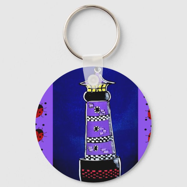Ladybug Lighthouses Key Ring (Front)