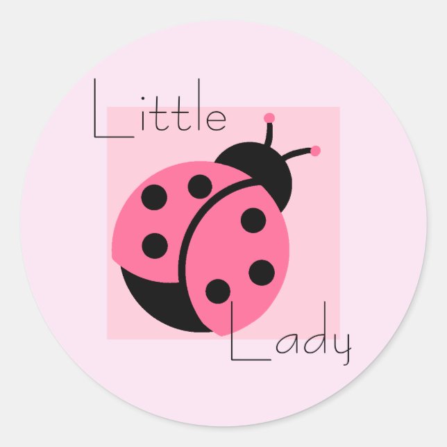 Ladybug "Little Lady" Stickers/Envelope Seals (Front)