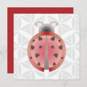 ladybug love invitation