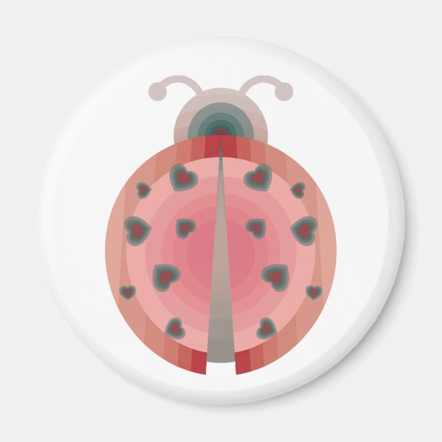 ladybug love magnet (Front)