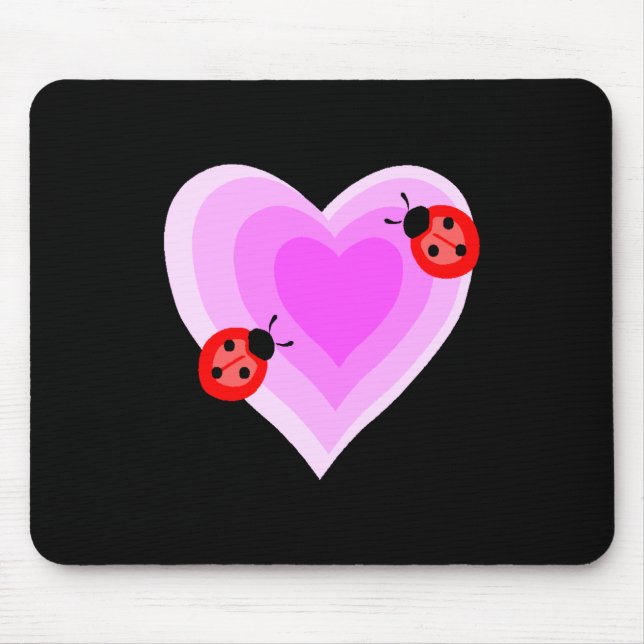 Ladybug Love Mouse Mat (Front)