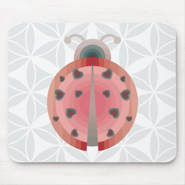 ladybug love mouse mat (Front)