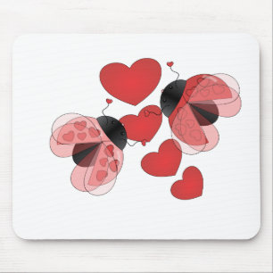 Ladybug Love Mouse Mat