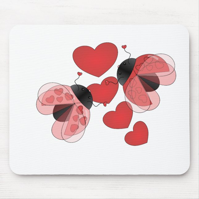 Ladybug Love Mouse Mat (Front)