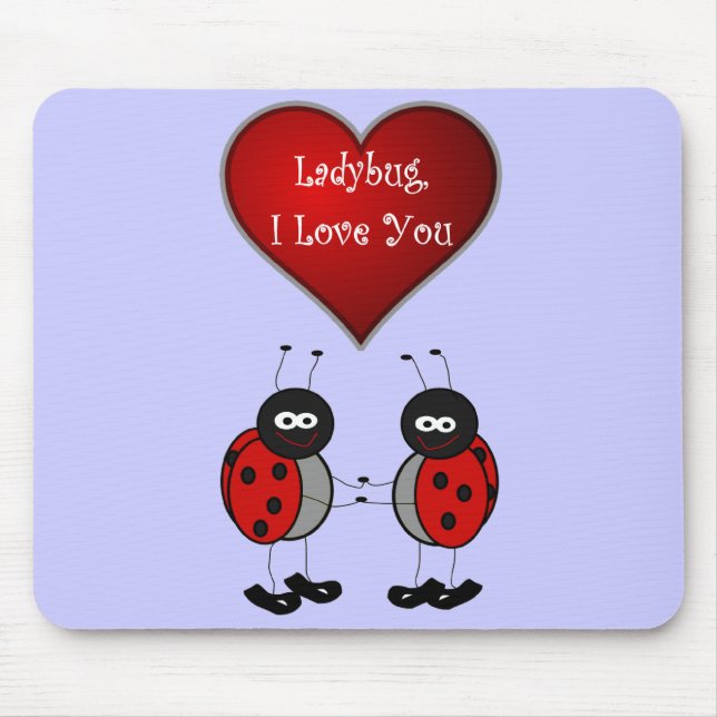 Ladybug Love Mousepad (Front)