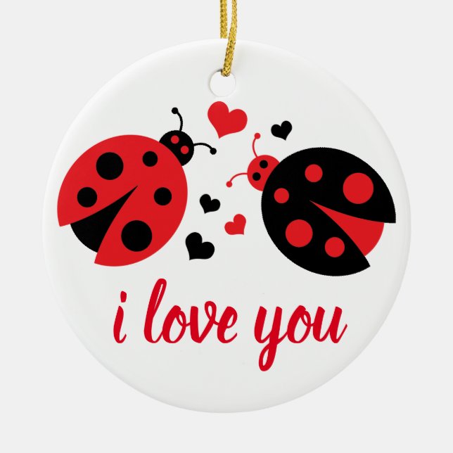 Ladybug Love Ornament (Front)
