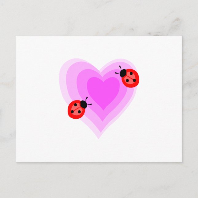 Ladybug Love Postcard (Front)