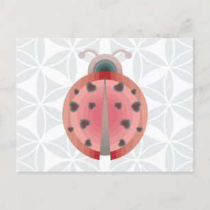ladybug love postcard