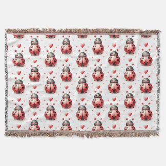 Ladybug Love Throw Blanket