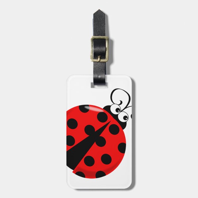 Ladybug Luggage Tag (Front Vertical)