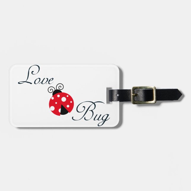 Ladybug Luggage Tag (Front Horizontal)