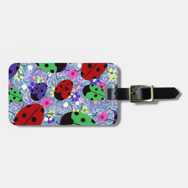 Ladybug Luggage Tag (Front Horizontal)