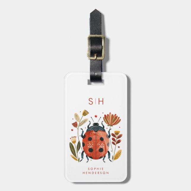 Ladybug Luggage Tag (Front Vertical)
