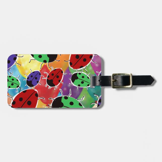 Ladybug Luggage Tag (Front Horizontal)