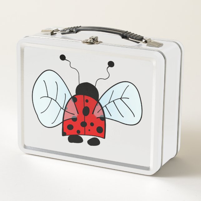 Ladybug  metal lunch box (Front)