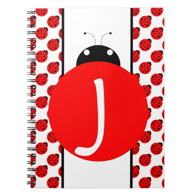 Ladybug Monogram Notebook (Front)