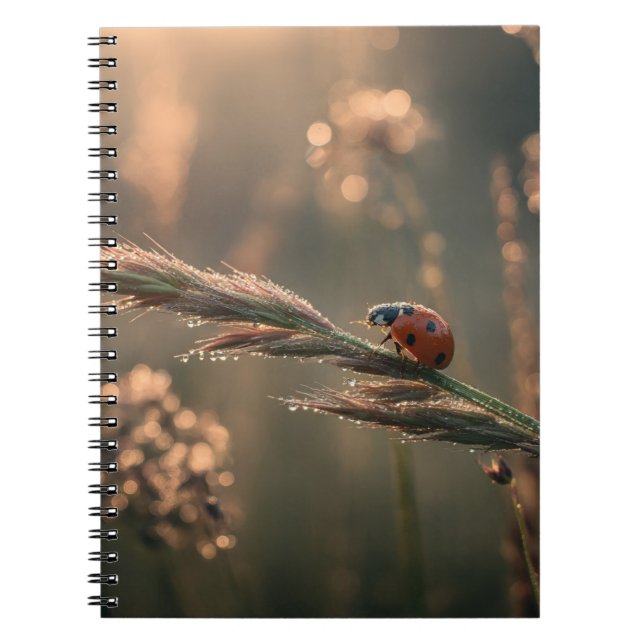 Ladybug Morning Dew Notebook (Front)